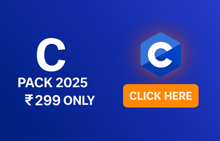 Free C MCQ Questions 2025 — C Programming MCQ With Answers